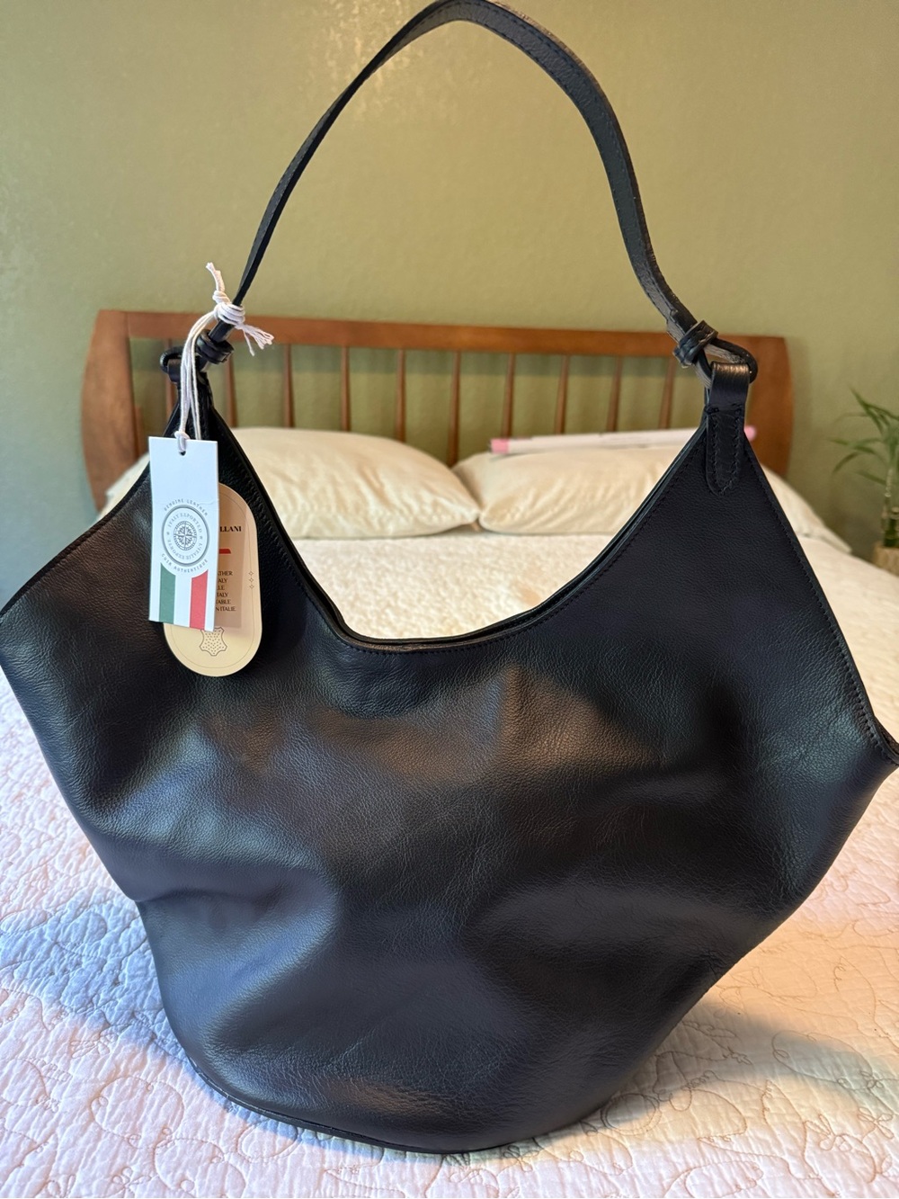 Viola Castellani Large Crescent Shoulder Bag